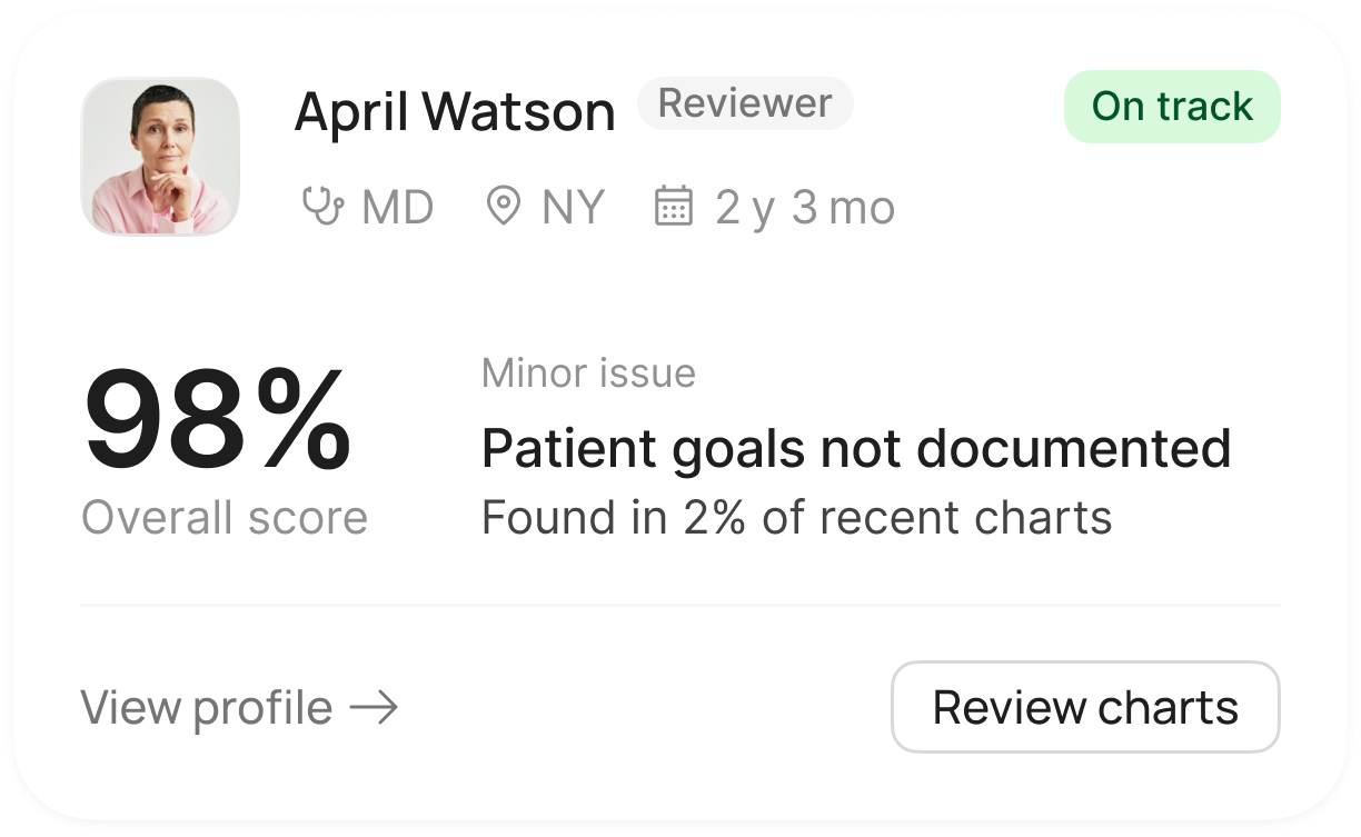 AI Chart Review — provider tile 2